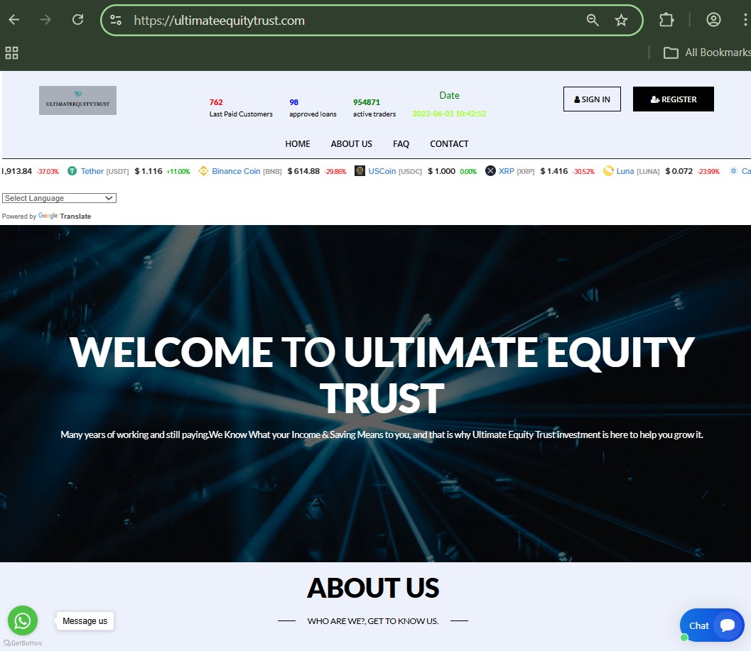 UltimateEquityTrust.com